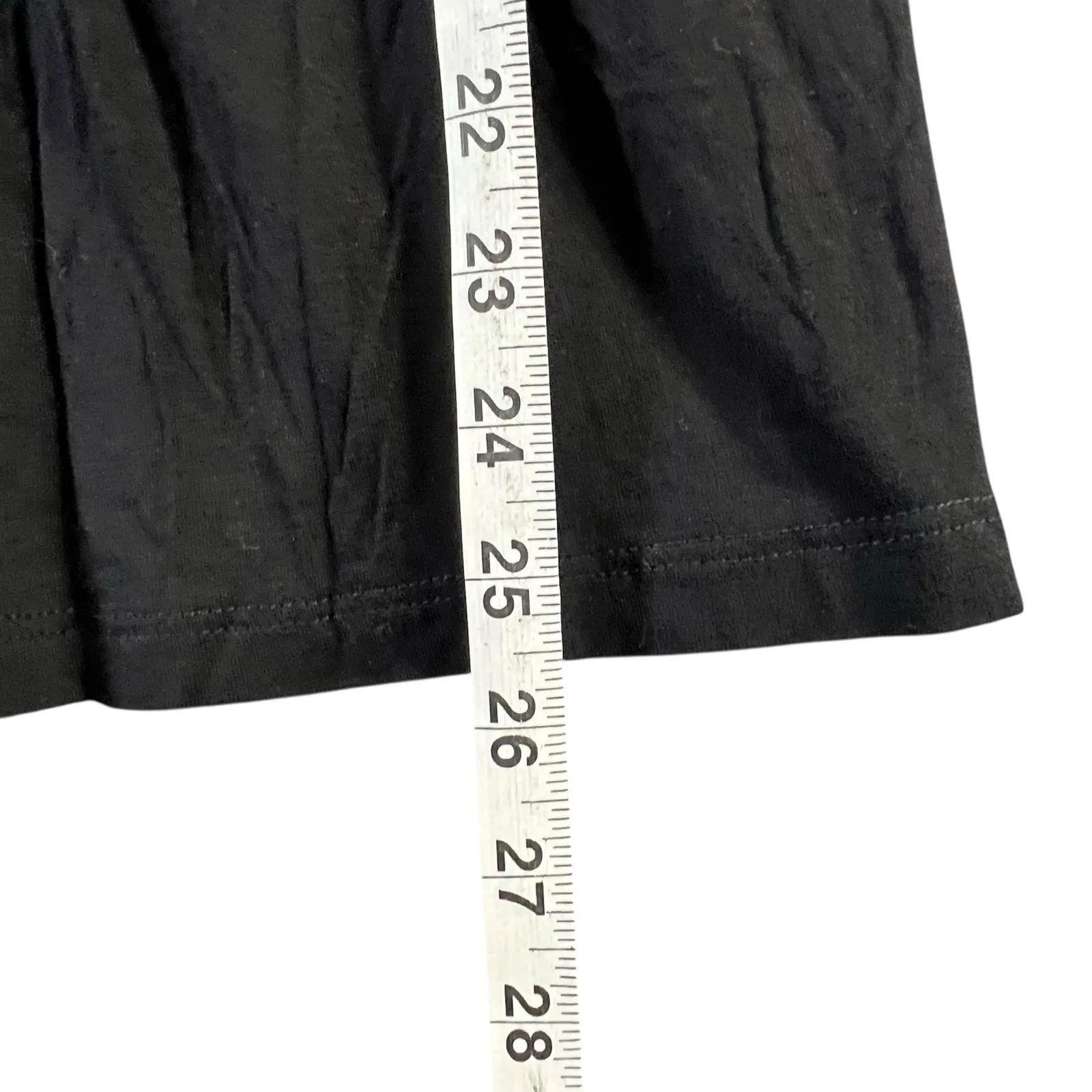 Y2K Soprano Babydoll Top Womens M Black Cold Shoulder Empire Flowy Whimsygoth - Image 9