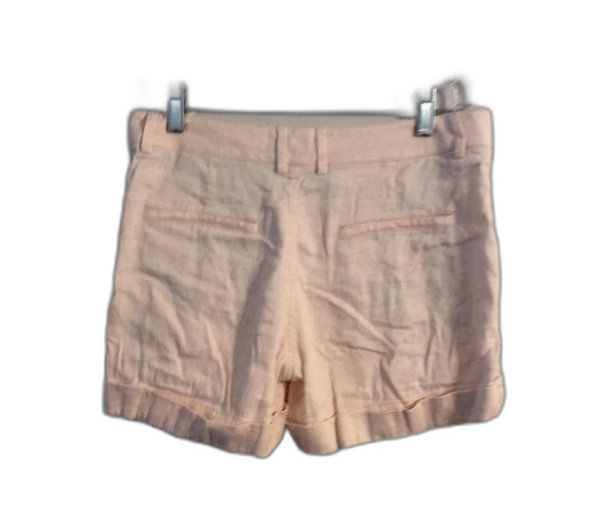 Vince Pink Size 2 Cuffed Linen blend Chino Shorts women's - Image 5