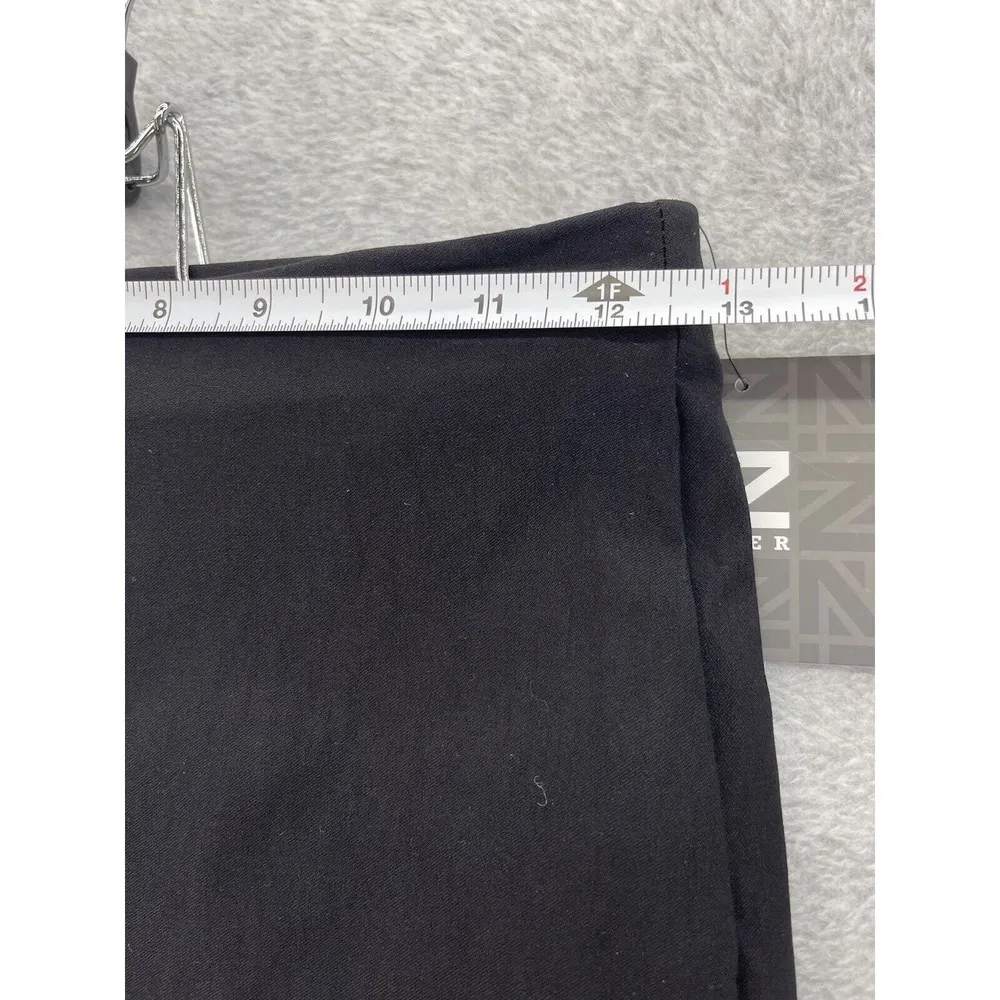 IZ Byer Women's Skirt Crochet Hem Solid Black Size XS Lined Pull On - Image 9