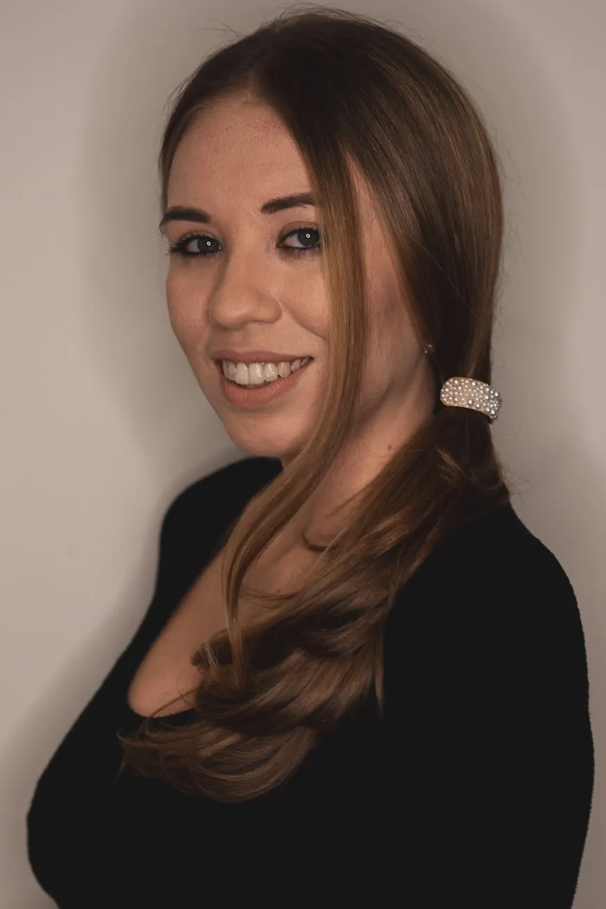 Gold Pearled Ponytail & Pearl Barrette Set - Image 2