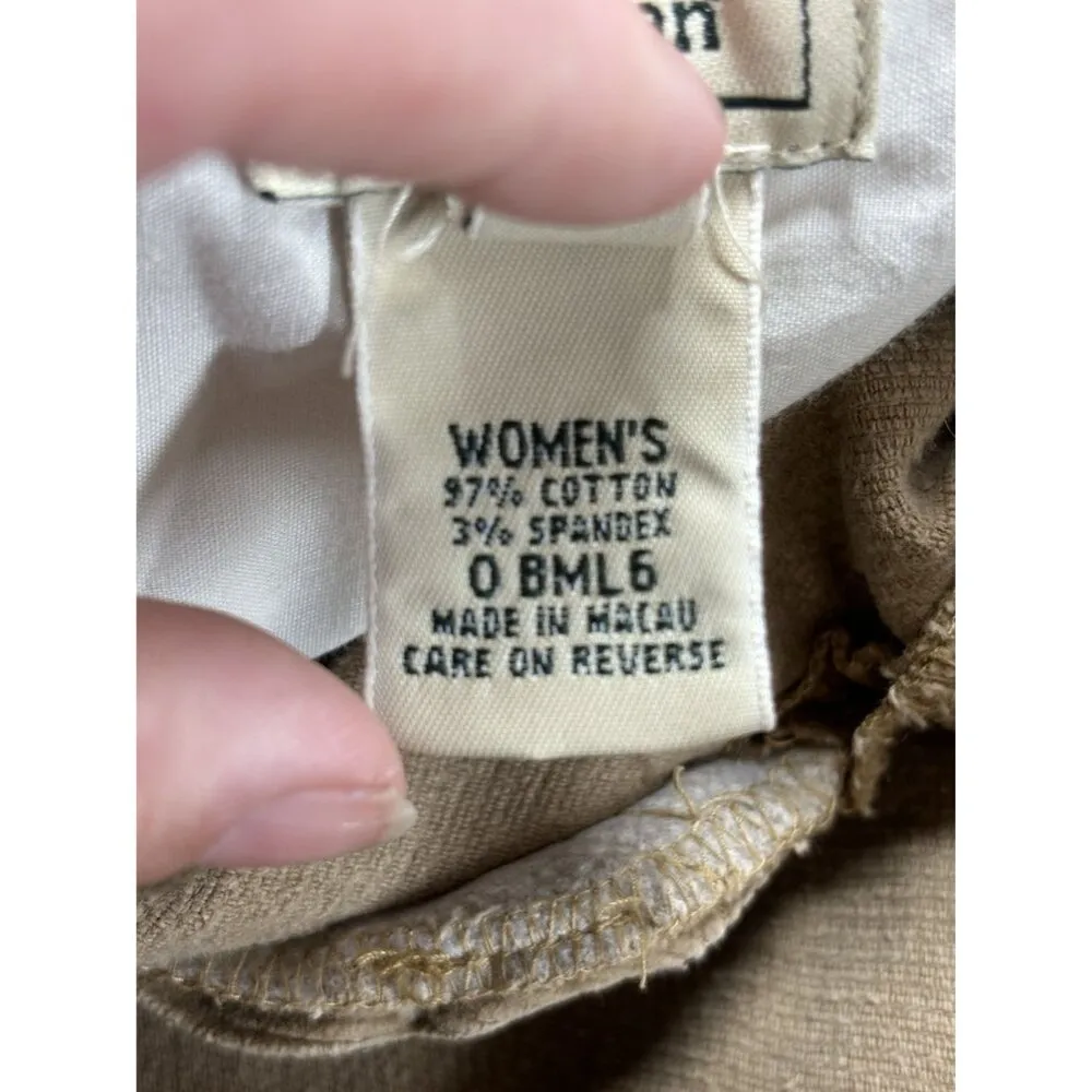 VTG L.L. Bean Corduroy Pleated Pants Womens 16 P Educore High Rise Drop Crotch - Image 4