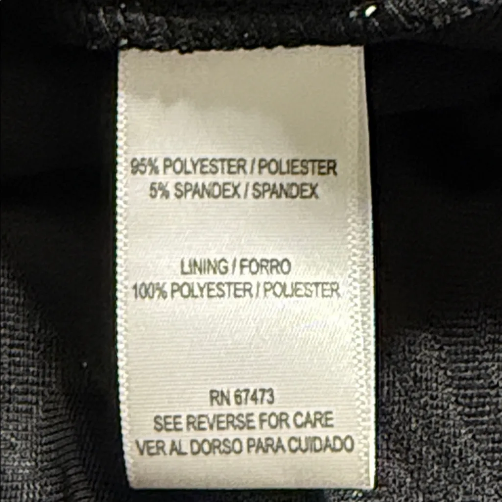 JULIAN TAYLOR women’s size 10 black dress ruched v-neck knee length NWT - Image 7