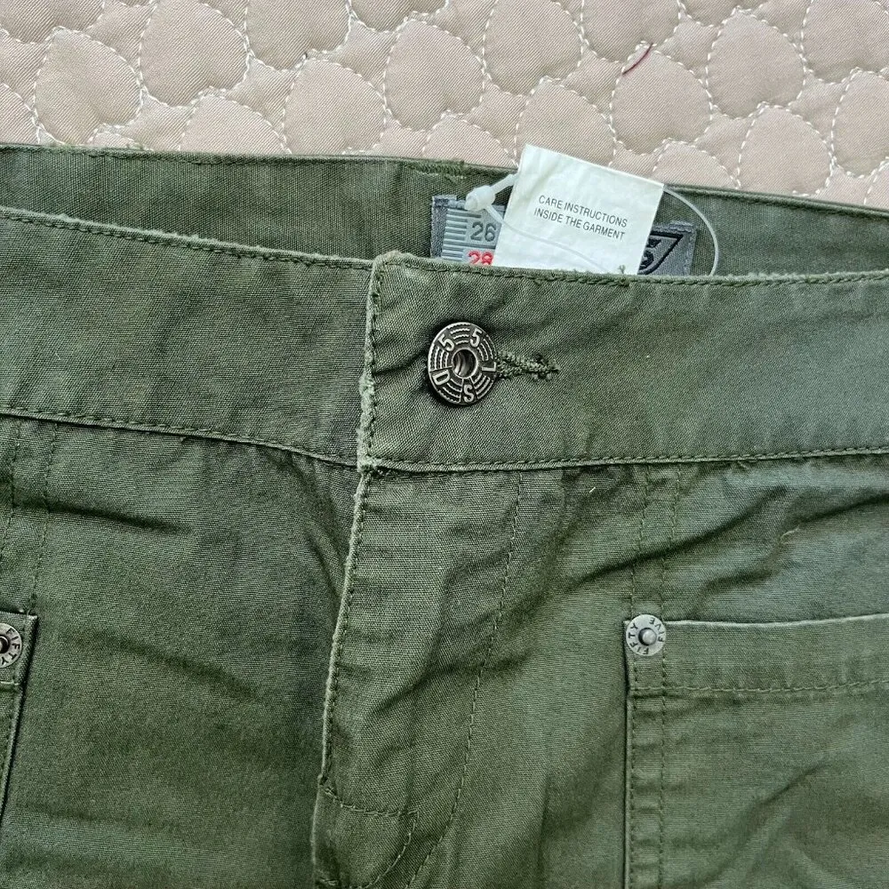 NWT RARE Vintage Diesel Women's Punk Skirt Grunge Green Size 28 W31 Knee length - Image 9