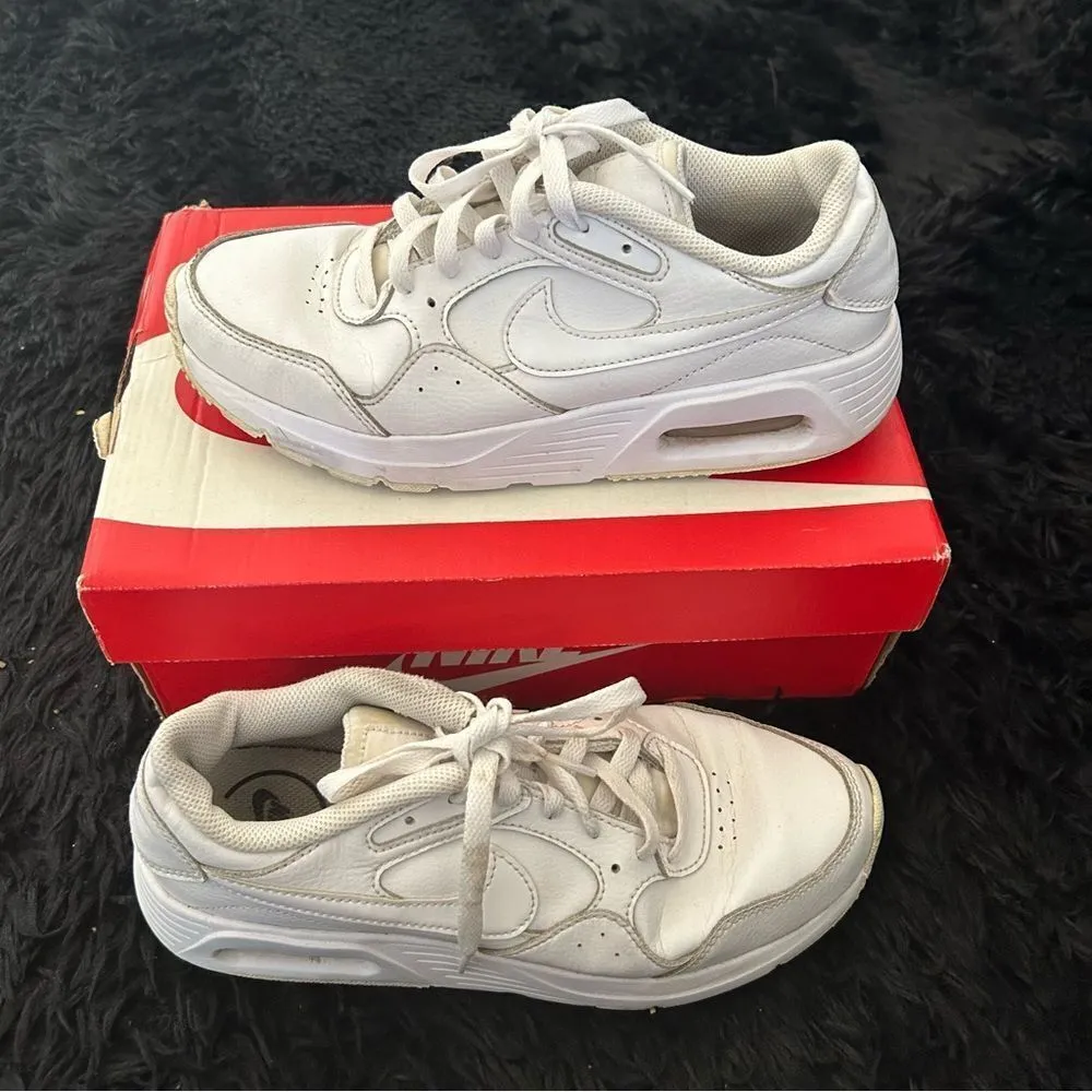 NIKE air max white athletic lace up shoes sneakers women’s 8 - Image 7