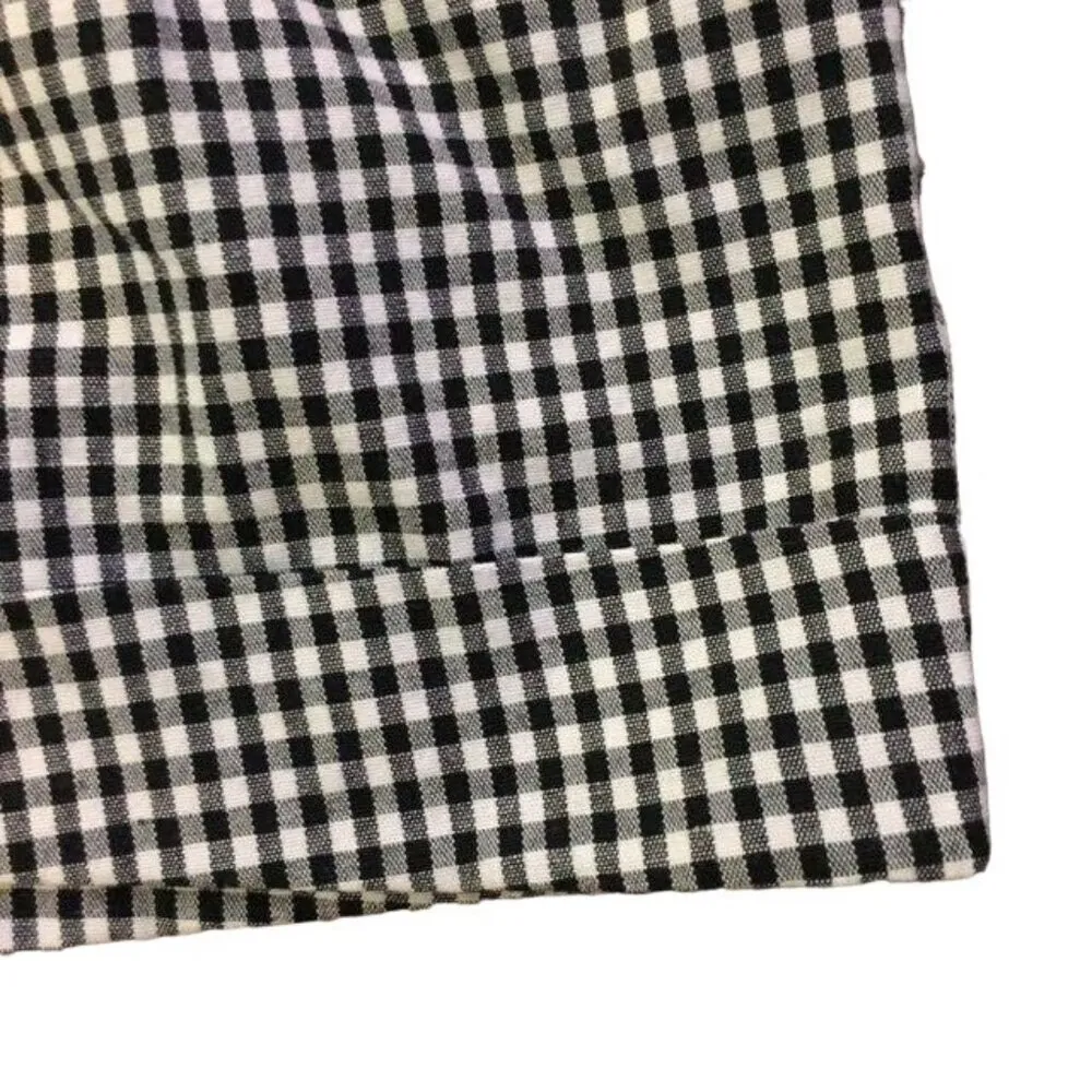 Xhilaration Shorts Juniors 11 Used Black Gingham Light Pleated - Image 4