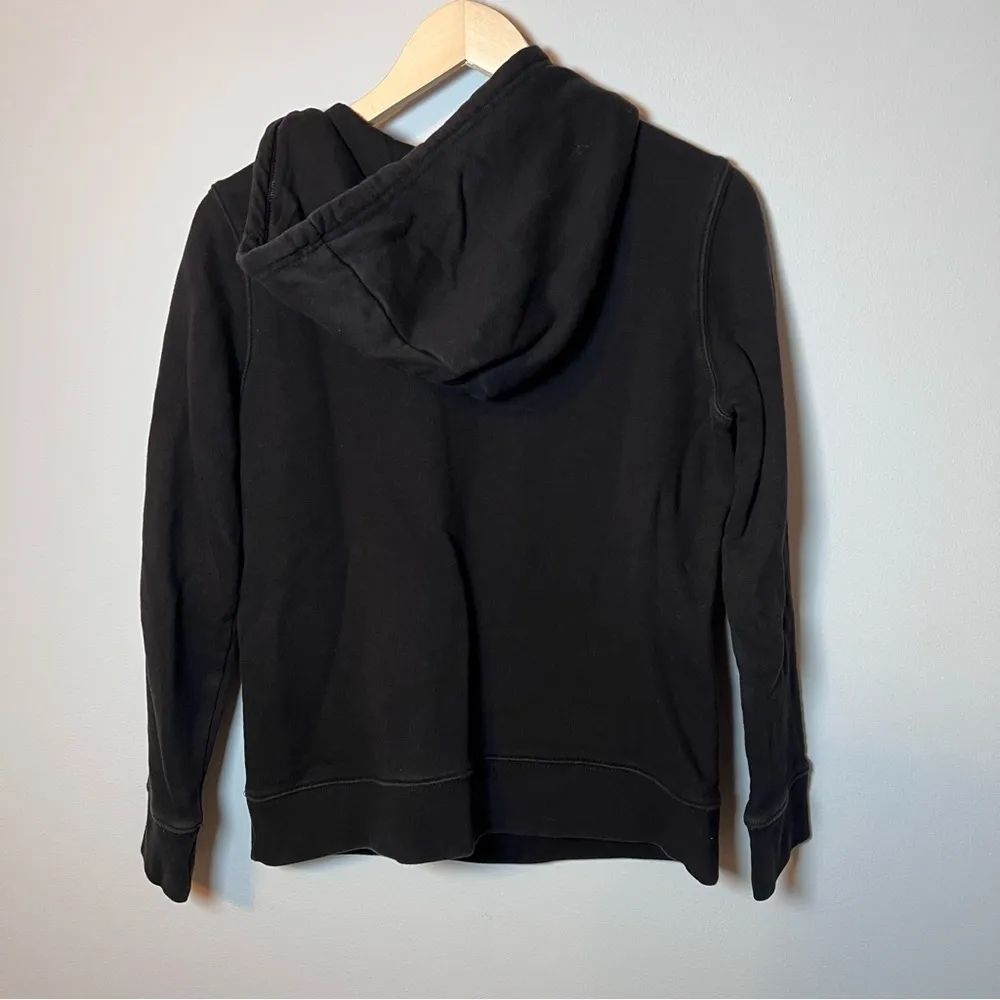 Adidas Original Trefoil Black Large Logo Hoodie Women’s size Small Sweatshirt‎ - Image 4