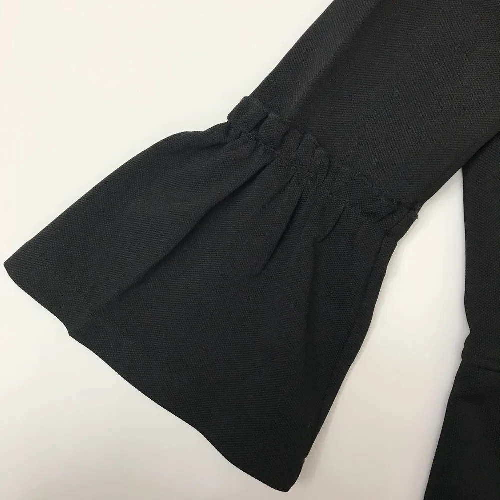 🌴NWT ASDS 3/4 Bell Sleeve Soft Black Jacket Sz M Size M - Image 5