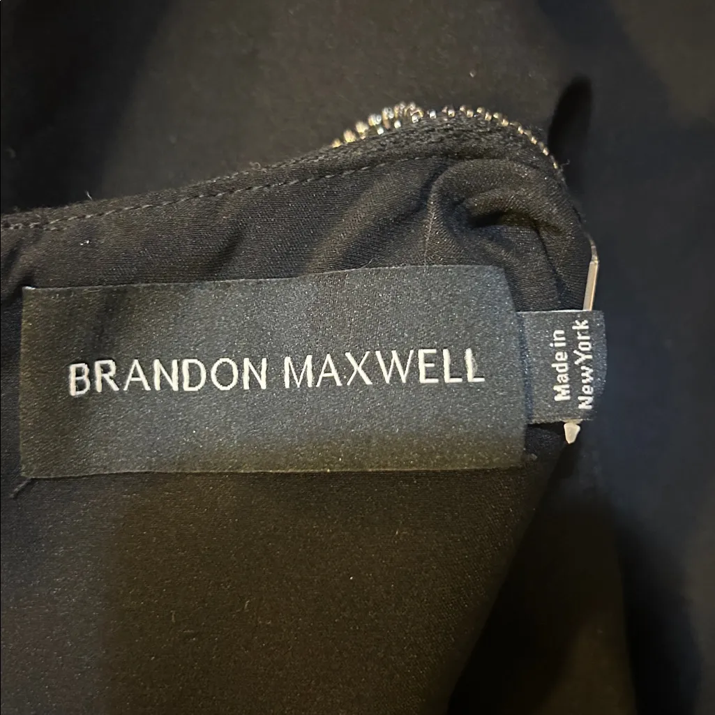 Brandon Maxwell The Brynn Ruffled Mermaid Gown Original Price $2995 Black Size undefined - Image 3