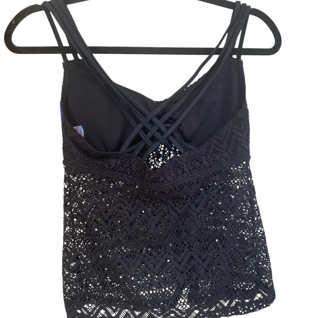BONGO Black Lace Strappy Camisole - Image 2
