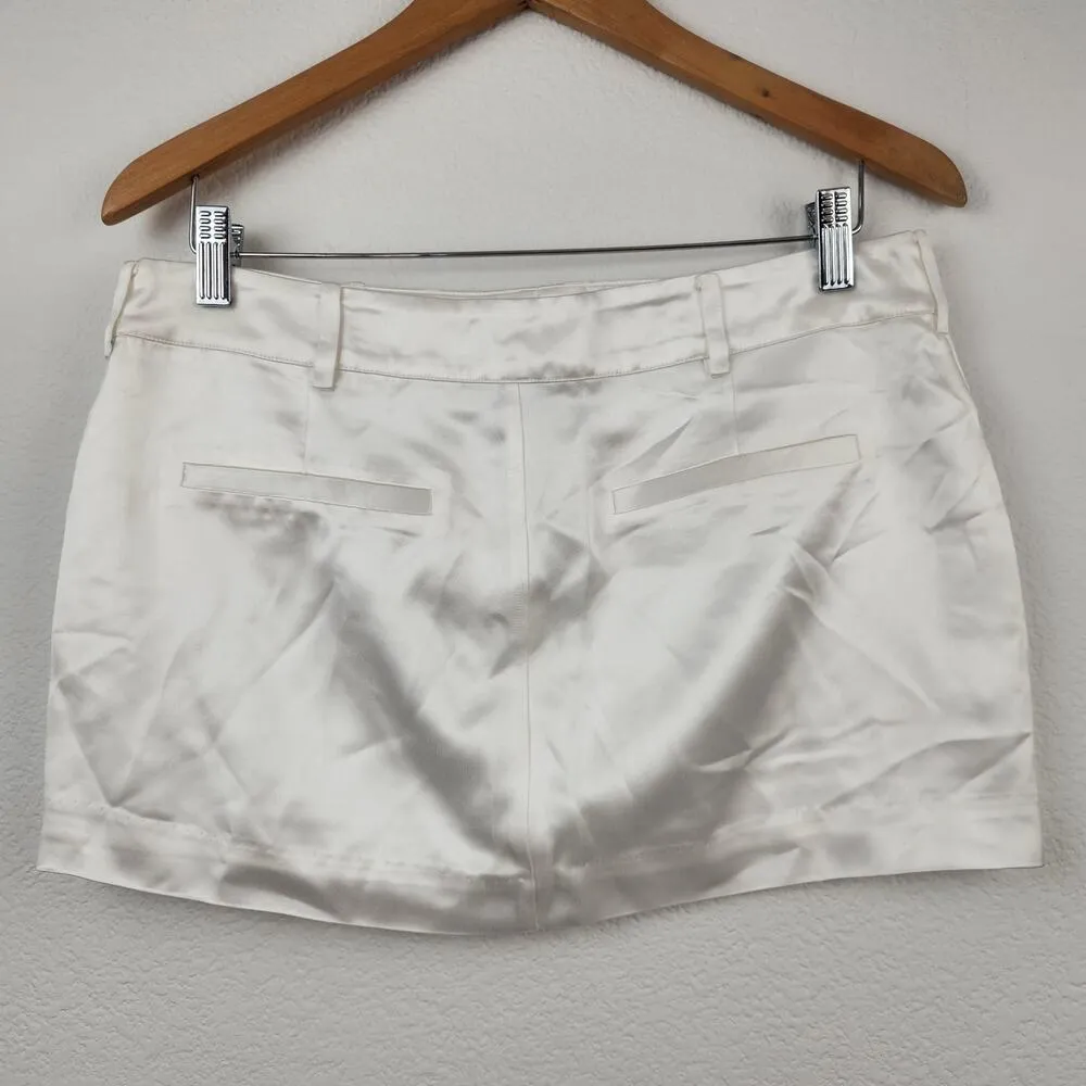 Retrofete Vivy Mini Skirt in Ivory Size Medium NWT - Image 4