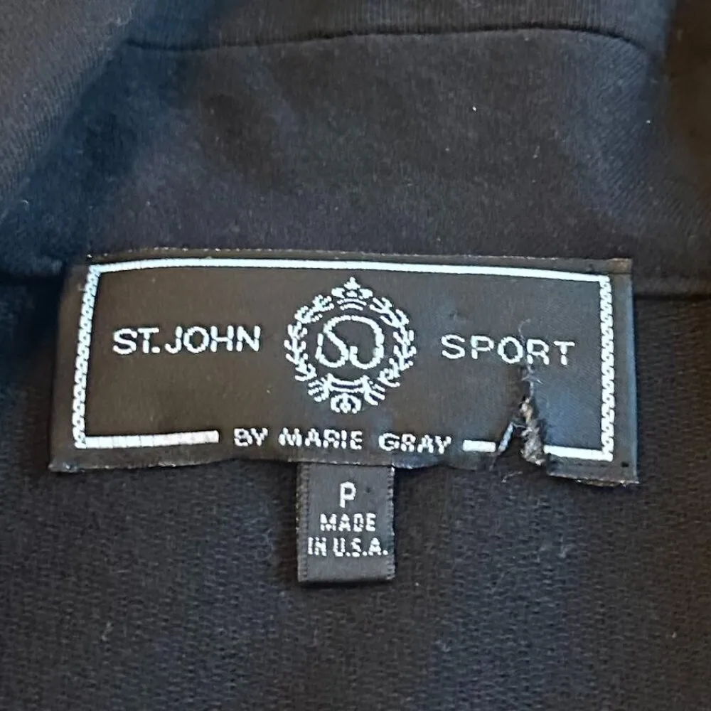 St. John Sport Black Cotton Blend Button - Image 13