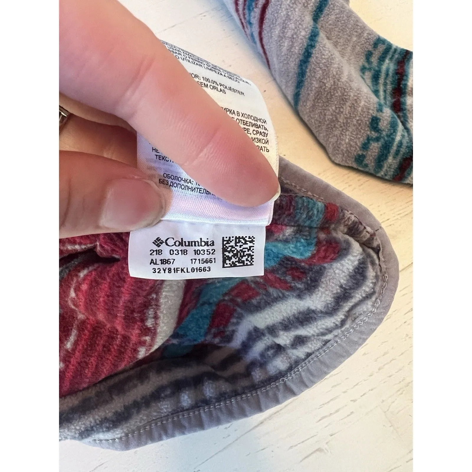 Columbia Fleece Sweater Womens M‎ Snap Mountain Side Aztec Print Pullover - Image 4