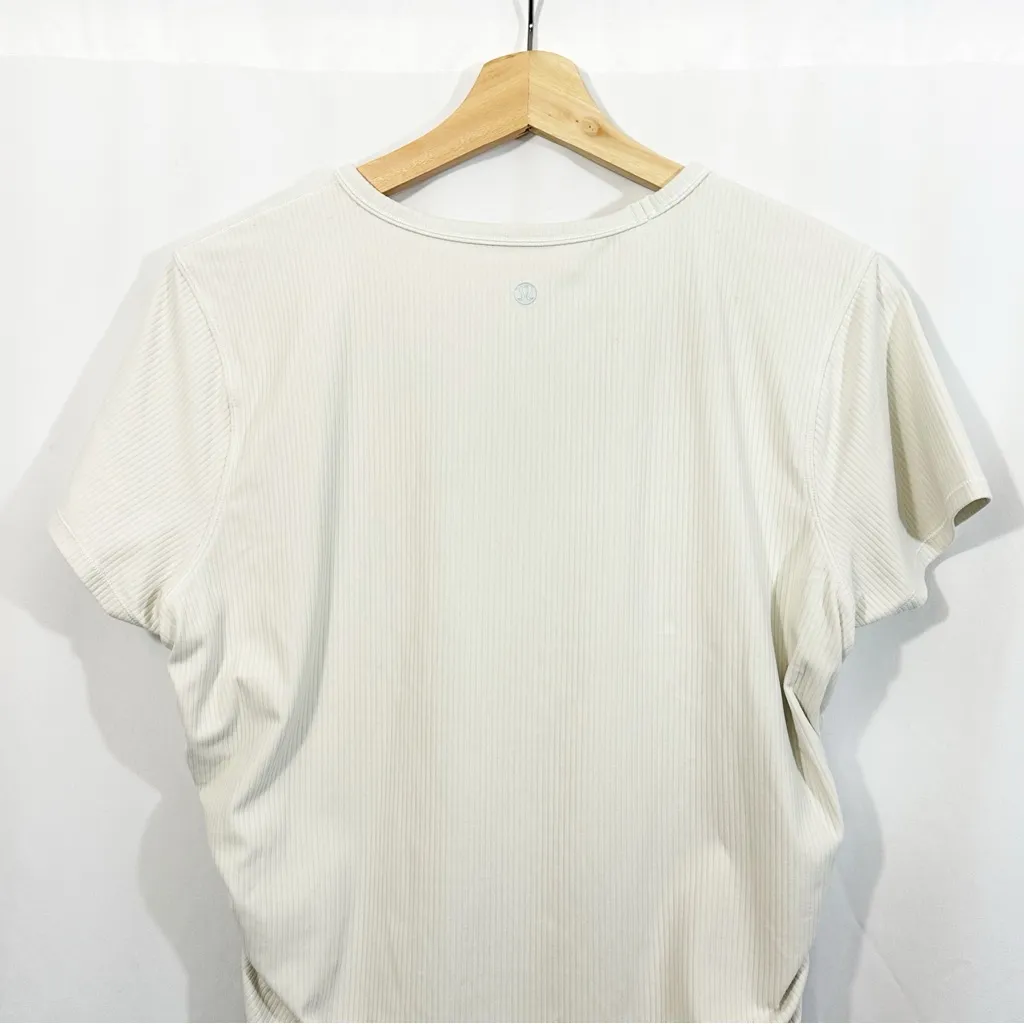 Lululemon Side Cinch Ribbed Short Sleeve Top in Opal - Image 7