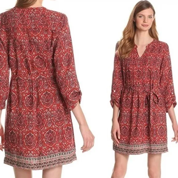 LUCKY BRAND Mitchell Border Print paisley Dress - Image 2