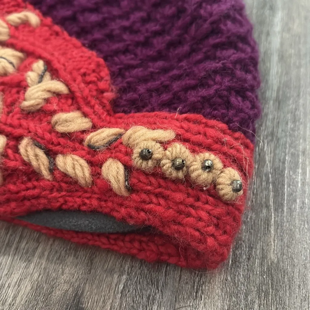 French Knot Lorelai Hat Red - Image 3