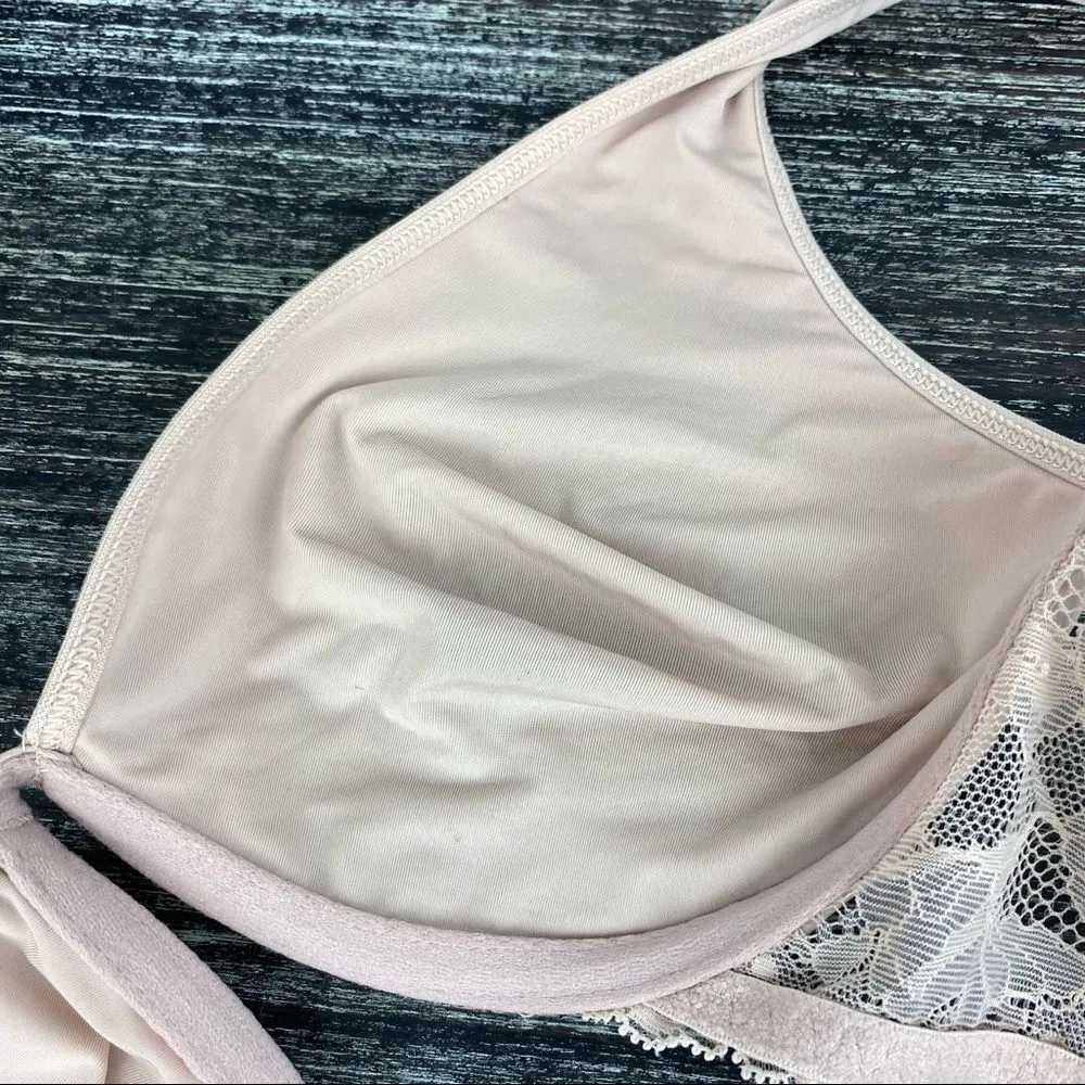 On Gossamer Nude Underwire Unlined Beautifully Basic Bra 32D NEW Size undefined - Image 3
