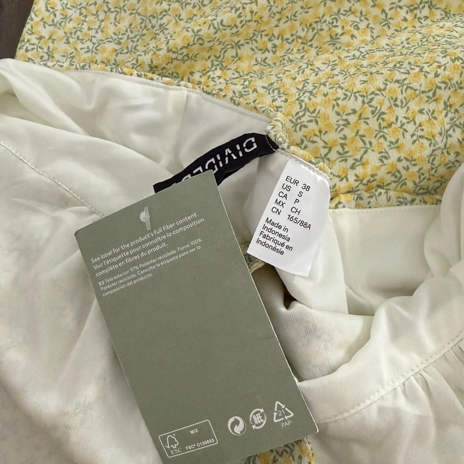 Divided pastel butter yellow coquette cottagecore halter mini dress - Image 5