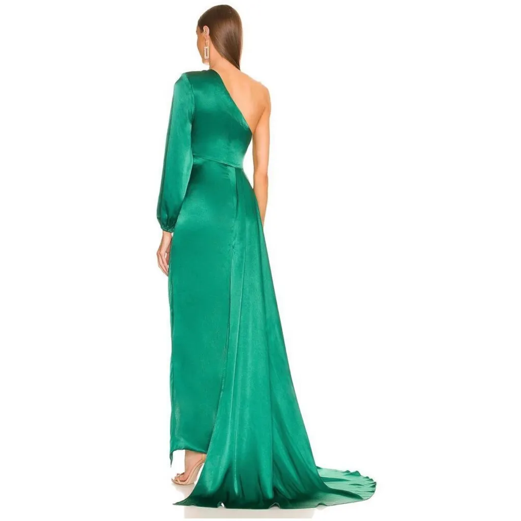 NWT Michael Costello Revolve Heather
Maxi Gown Dress Green Sz Small $328 - Image 4