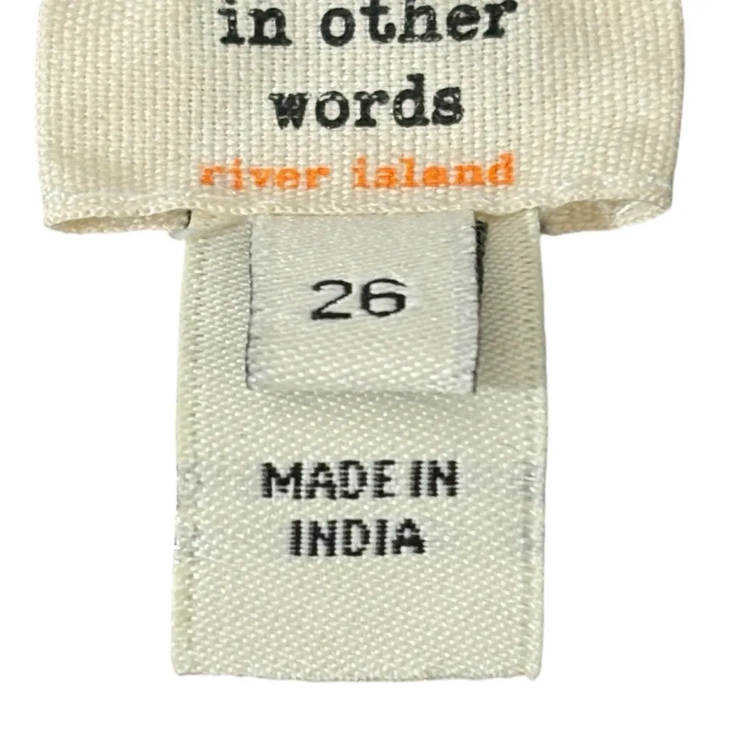 RIVER ISLAND NWT Gold Paisley Long Sleeve Draped Midi Dress 26 5x 6x - Image 5