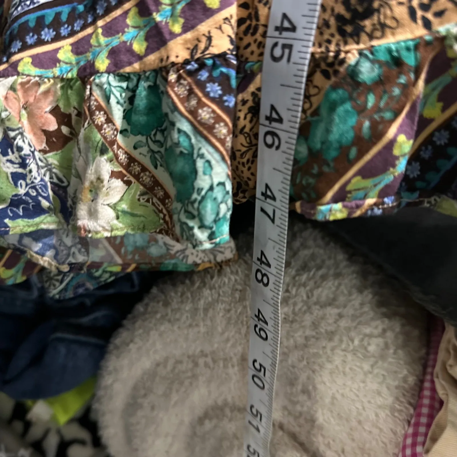 Johnny Was Jade Boho Dress Womens 2X Bohemian Tassels Floral Print Drawstring - Image 11