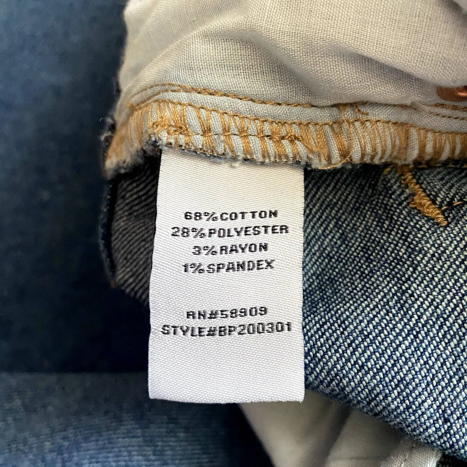 GB Gianni Bini Straight Leg Jeans Button Fly‎ Dark Wash Denim Juniors Size 11 - Image 7