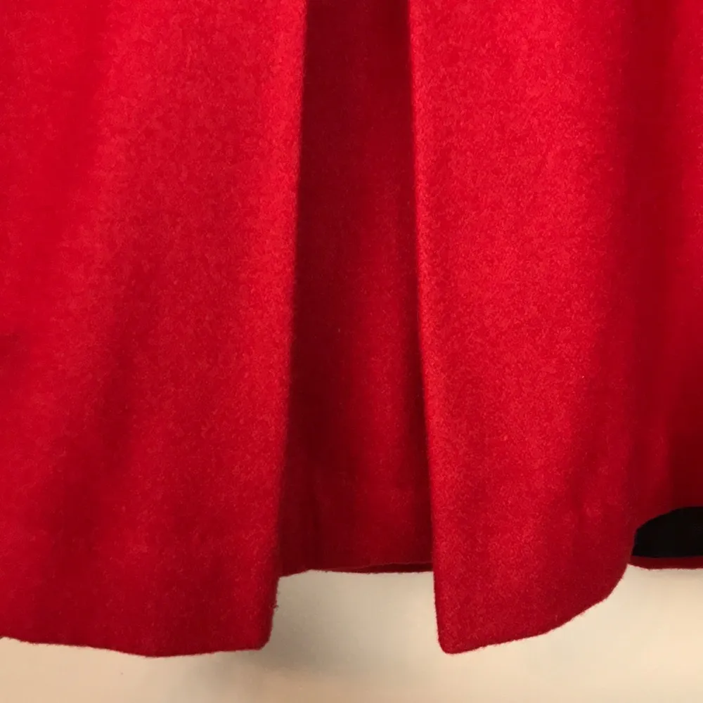 Banana Republic Women’s Wool Blend Red Double Breasted Pea Coat - Image 10