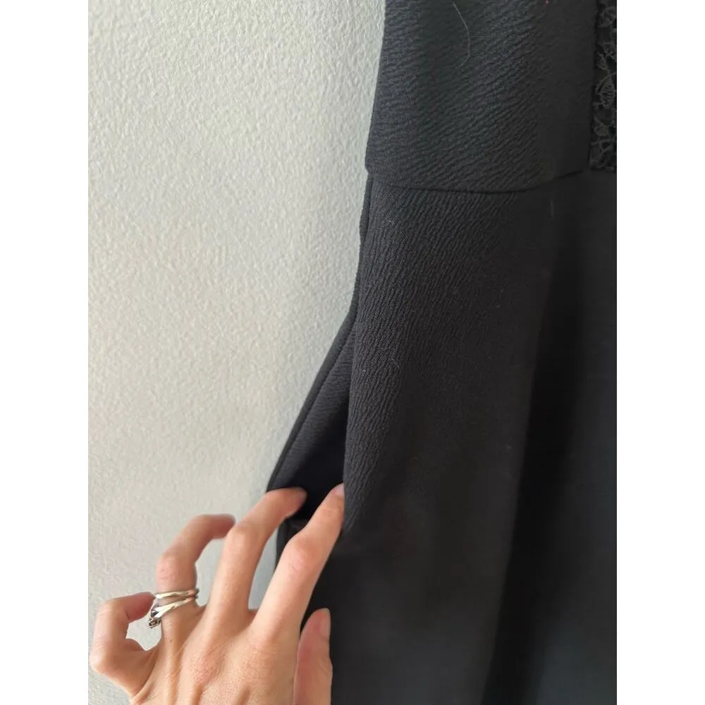 Apt. 9 Dress Women's Small Black Sleeveless Lace Cocktail A-line Office Business - Image 4