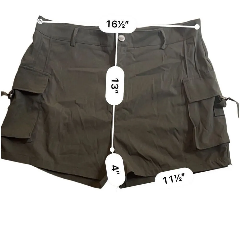 Blush Mark High-Rise cargo fabric short - Image 3