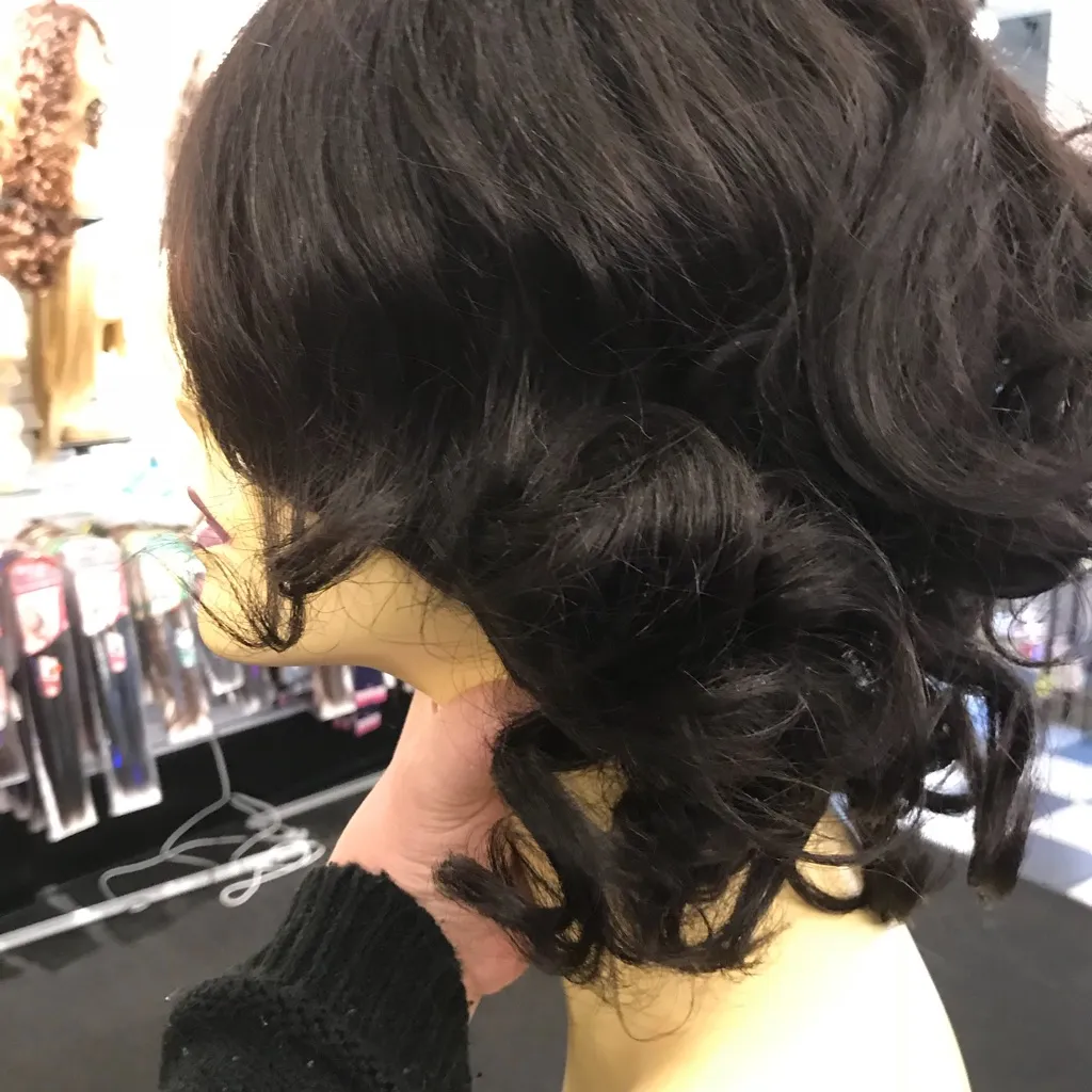 Human 100% Virgin Remy Natural color wig Brown - Image 8