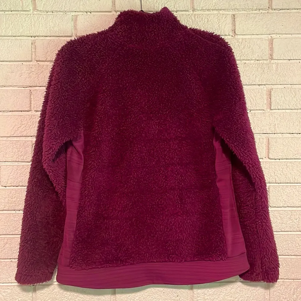 Fila Sport- Purple Tru-Dry Tru-Warm Sherpa Fleece Faux Fur Jacket- Size Large - Image 2