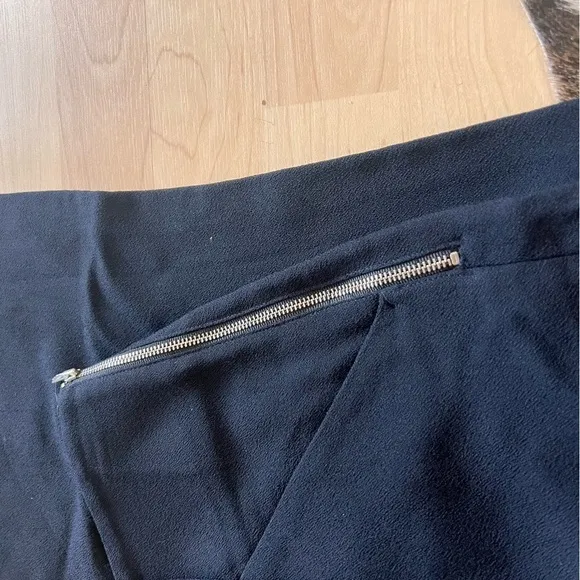 A.L.C Marlo Wide Leg High Waisted Black Dress Pants Crepe‎ Trousers Size 10 - Image 5