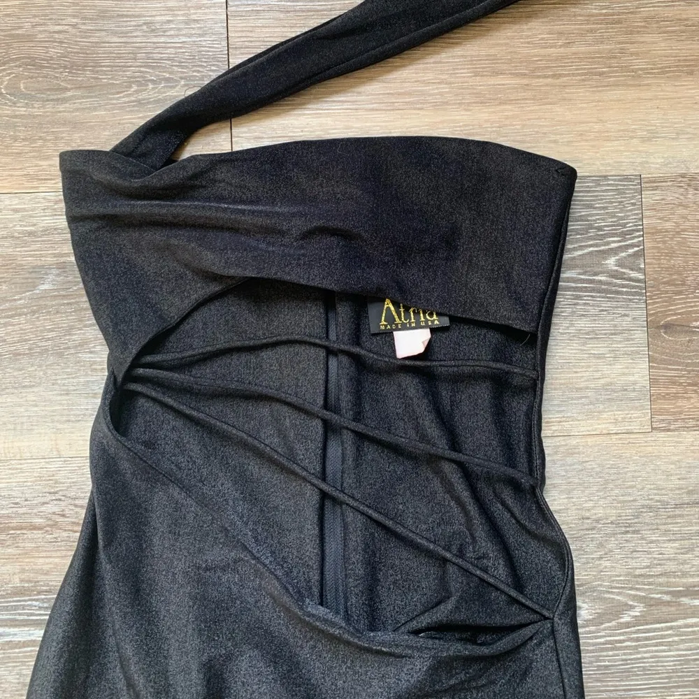 Atria Black Sparkling Cutout Gown XS - Image 2