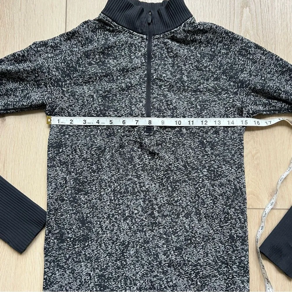 Lululemon Rest Less Half 1/2 Zip Pullover Dark Cast/Black Athletic Sweatshirt - Image 8