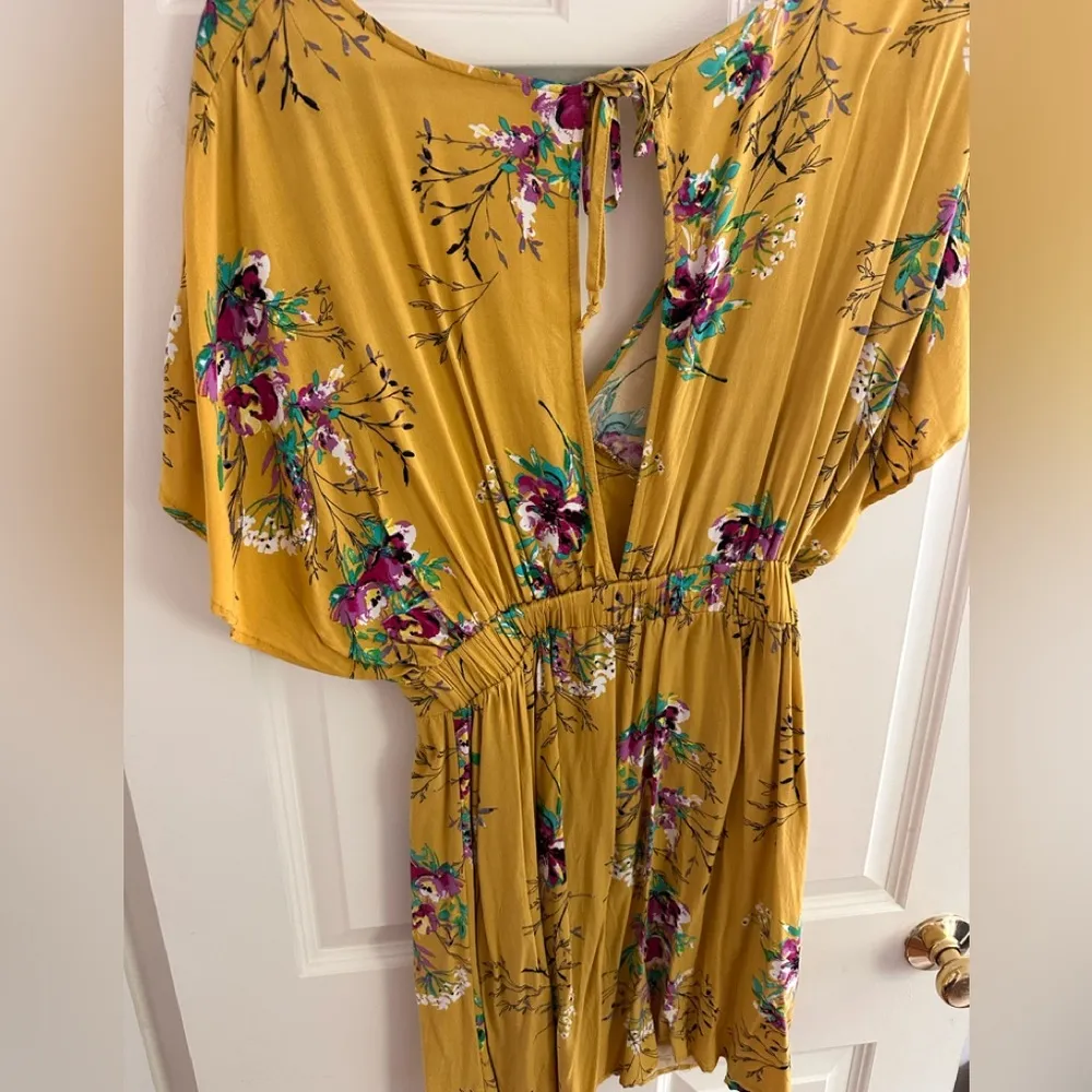 Rip Curl Floral Yellow Dress - Image 2