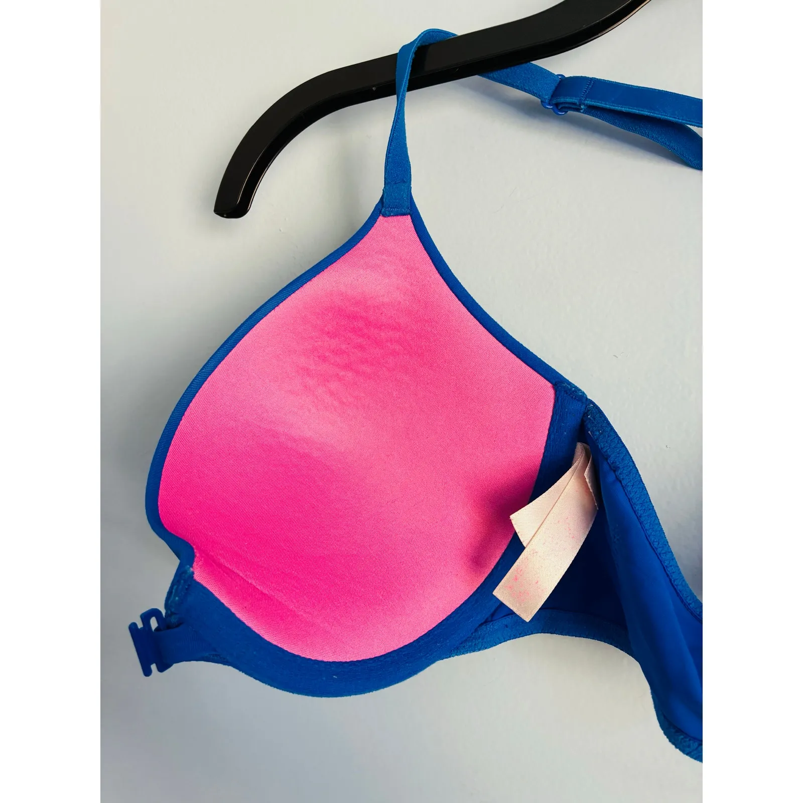 Victoria's Secret PINK Push Up Bra Front Closure 34C Blue - Image 4