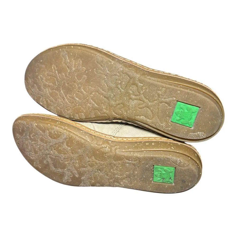 El Naturalista women's Coral N5318 Beige Ankle Boots W/ Knit Cuff size EU 38 Tan - Image 10