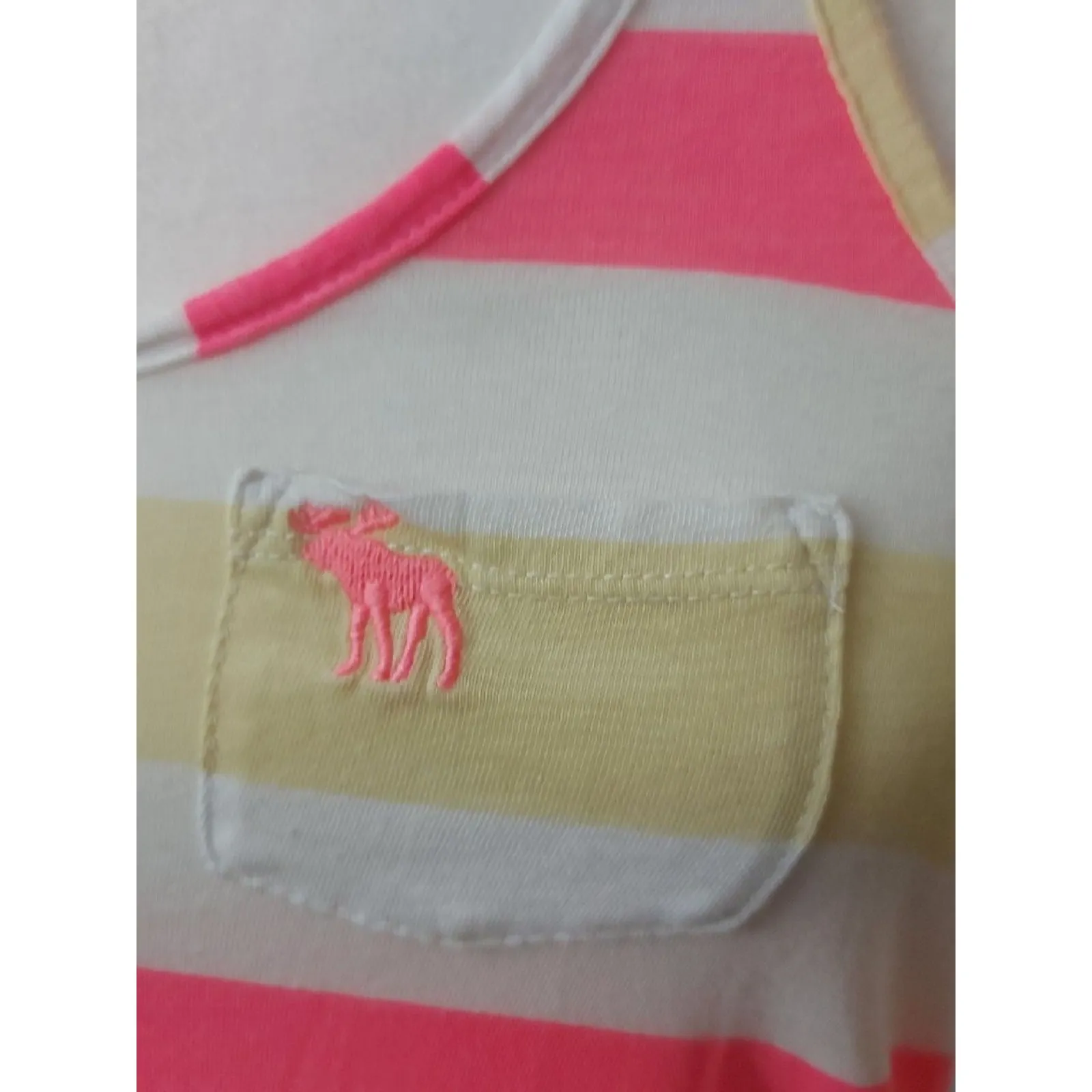 Abercrombie & Fitch Striped Tank Top S Casual Preppy Nautical Classic Festival - Image 7
