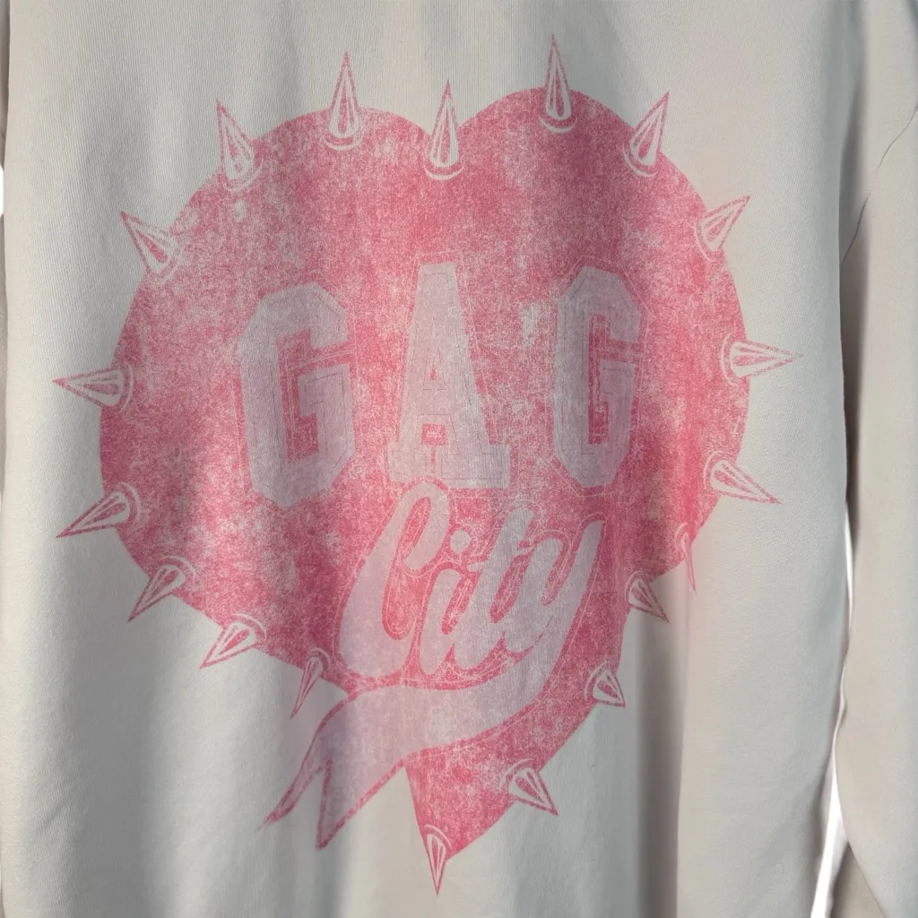 Nicki Minaj 2024 Gag City White Crewneck Pink Friday 2 World Tour Sweatshirt M - Image 16