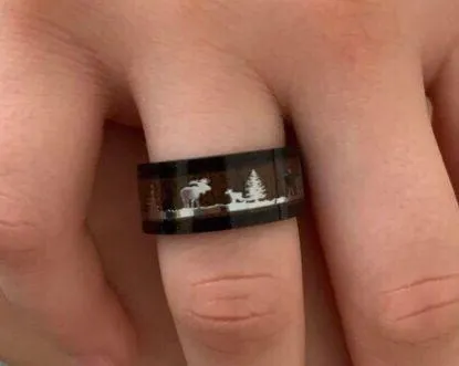 Deer Ring Sz11 Black - Image 3