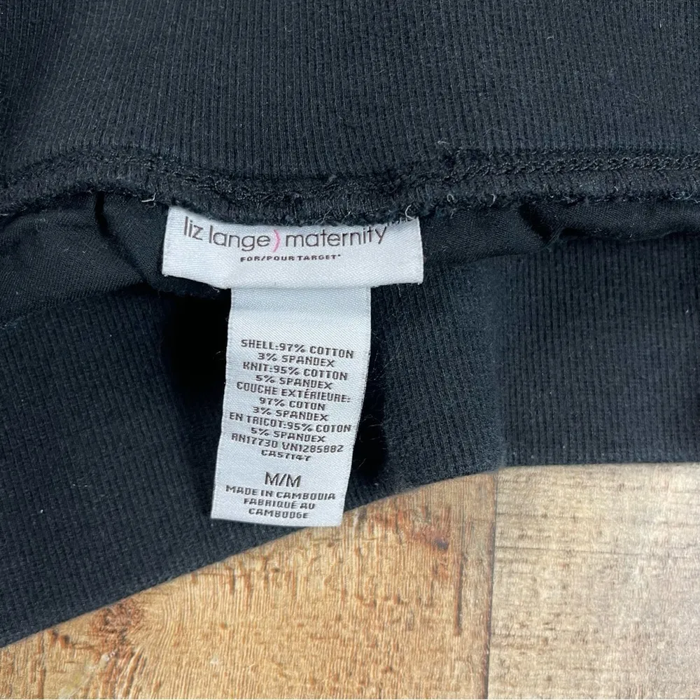 Lange maternity shorts under the belly Elastic Medium Black Vacation Summer Size undefined - Image 5