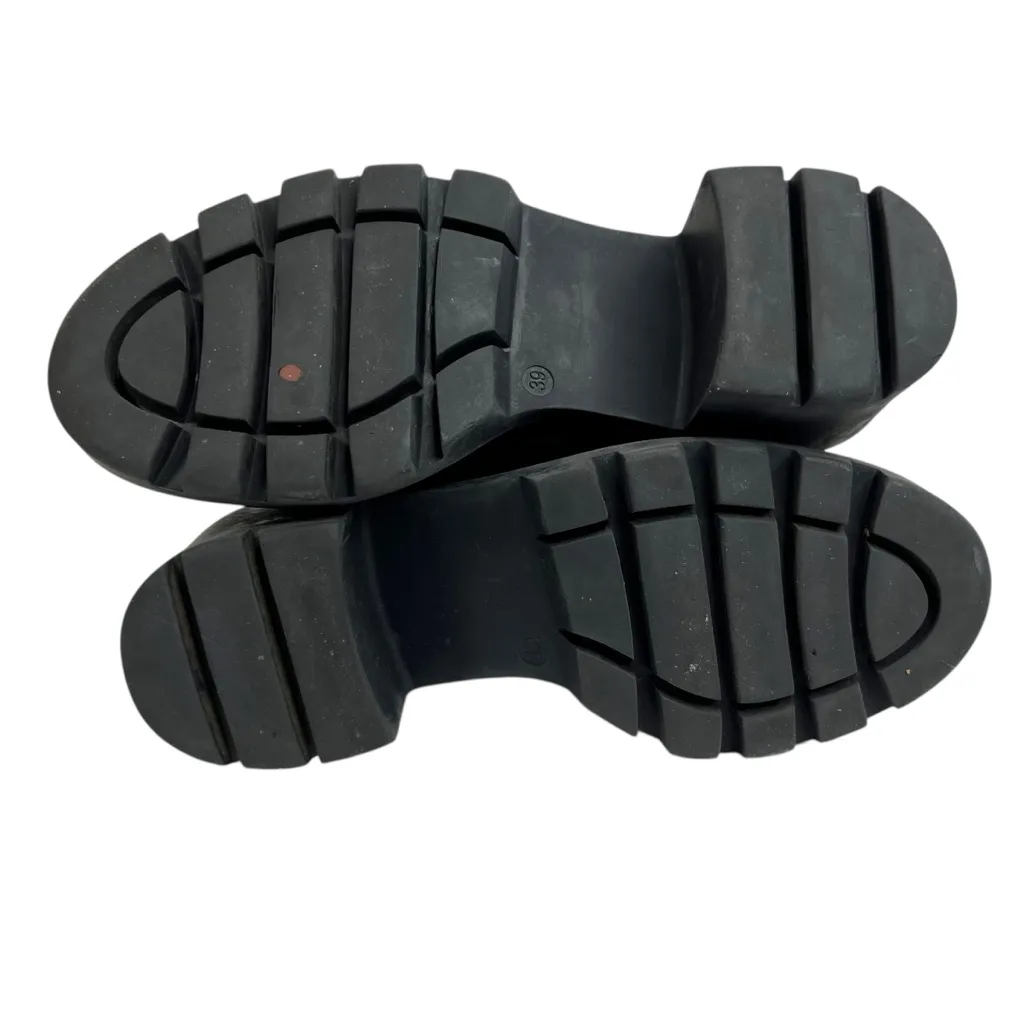 Antonio de Faria Black Suede Chunky Heeled Chelsea Boots Size 8 - Image 14