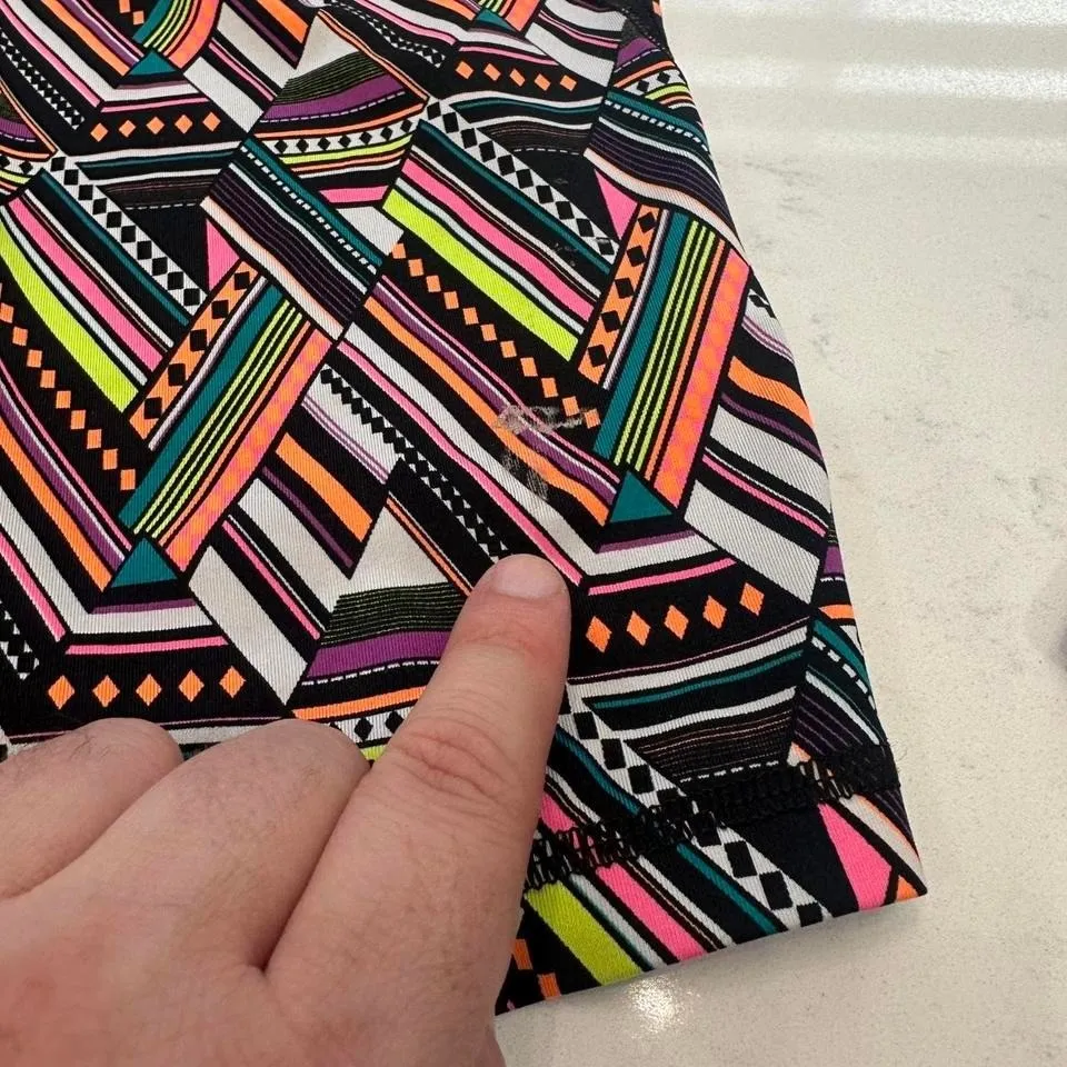 VSX Sport Victoria Secret Shorts S Multi Color Abstract The Player Athletic Gym - Image 7