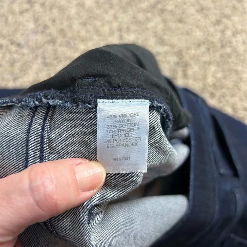 J. Jill Womens Denim Leggings Size 6 Dark Wash Stretch 5 - Image 7