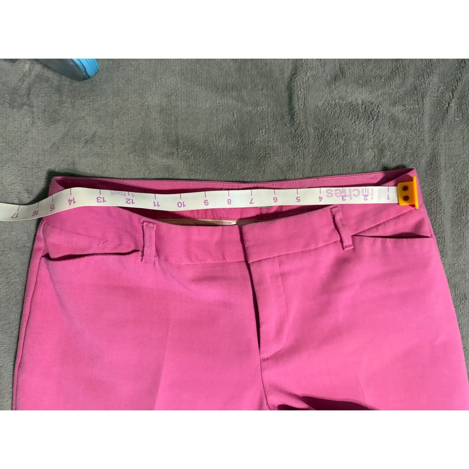 Gap Size 4 Pink Slim Cropped Pants 26" Inseam Pockets Low Rise Women Preppy - Image 4