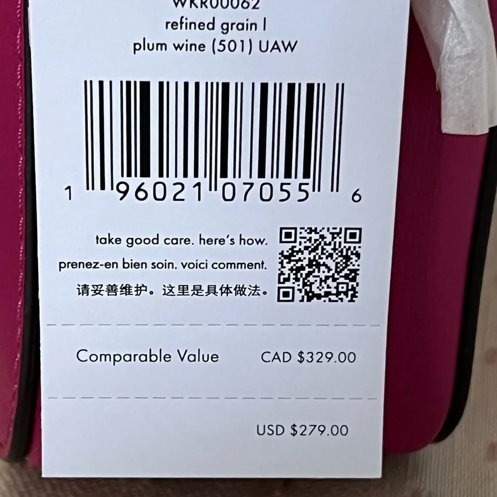 Kate Spade Harper Crossbody - Plum Wine Barbie core - Image 8
