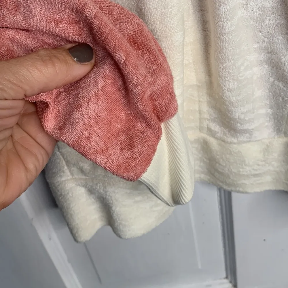 L*Space Best Life Crop Pullover Half Zip Pockets TerryCloth NEW W-328 Sz XS - Image 7