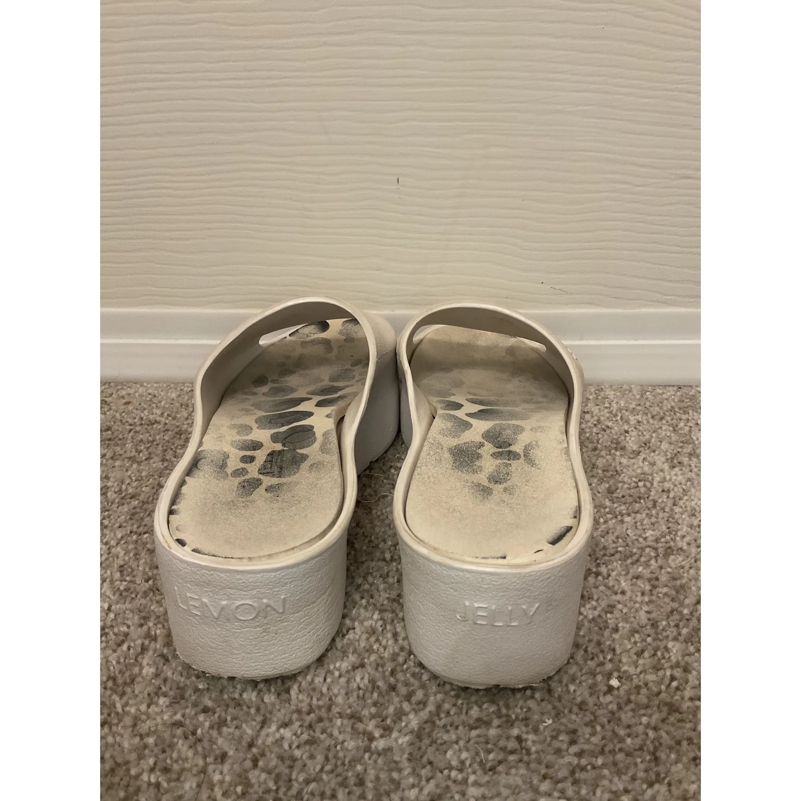 Lemon Jelly Sunny Pearl & Leopard Platform Slides, 37 Size 7 - Image 6