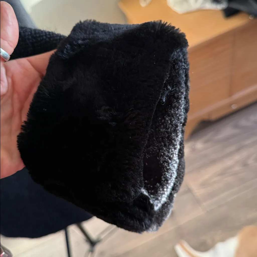 Vintage Lord & Taylor Elegant Black coat fur collar Union made tags 5th ave Size M - Image 9