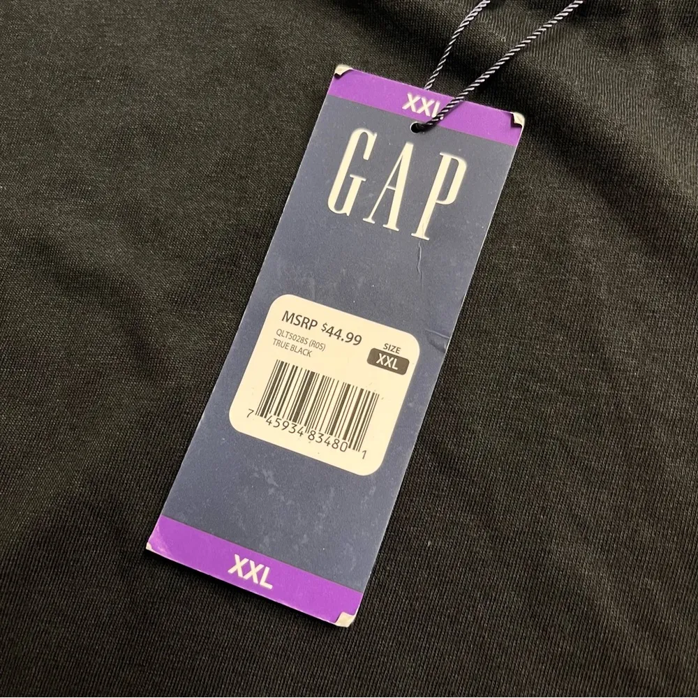 Gap  Black Flutter Sleeve Boxy T-Shirt - Image 7