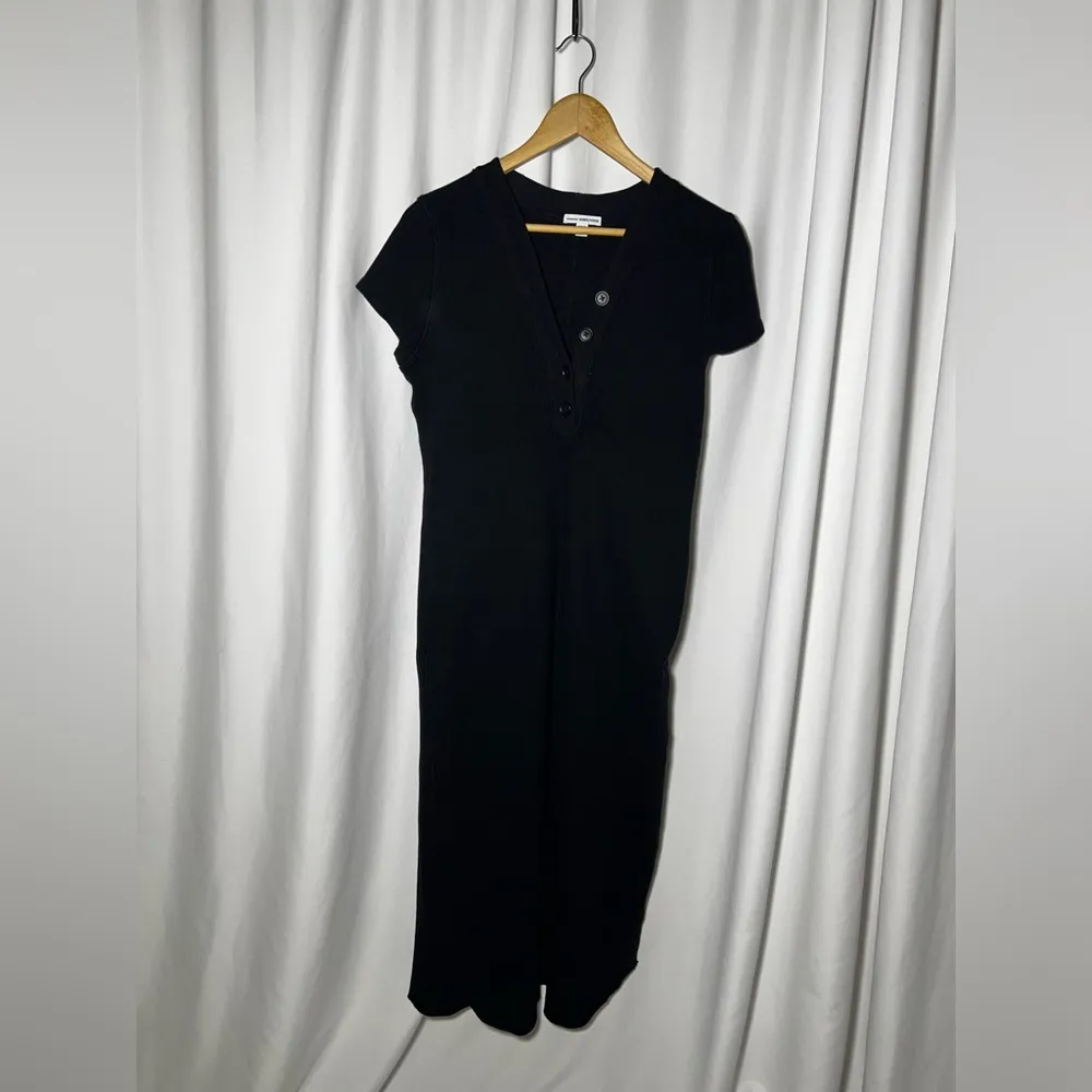 James Perse Standard Rib Henley Dress | 4 - Image 4